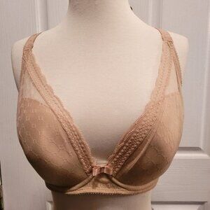 Chantelle Bra 32 DDDD 32dddd Lace Nude Underwire Bra